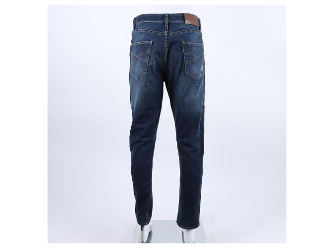 Pantaloni in denim Brunello Cucinelli Blu - vista 3