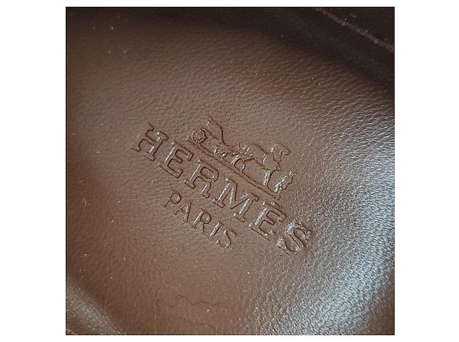 Mocassino Kelly in denim Hermès Blu - vista 6