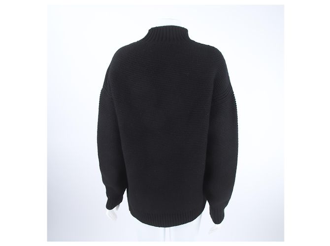 Hermès Top de punto de cachemira Negro - vista 3