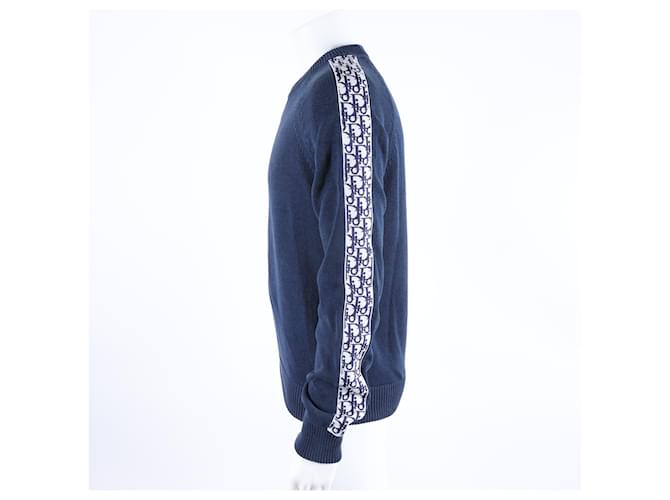 Dior Homme Langarm-Strickpullover Blau - Ansicht 2
