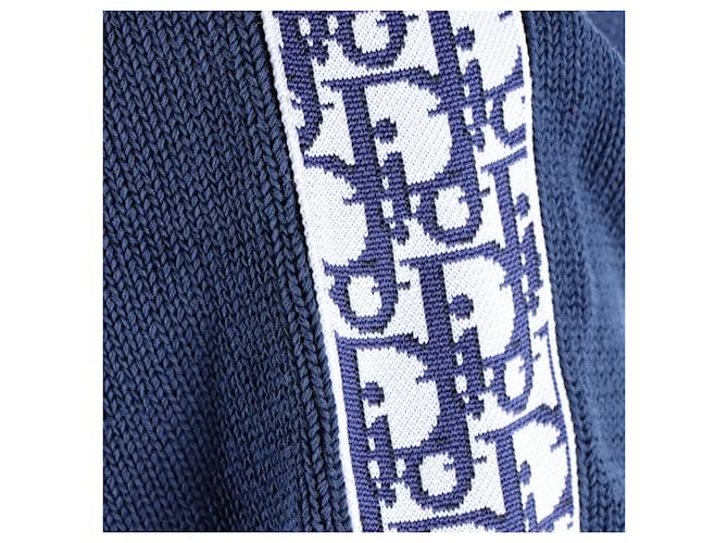 Dior Homme Langarm-Strickpullover Blau - Ansicht 4