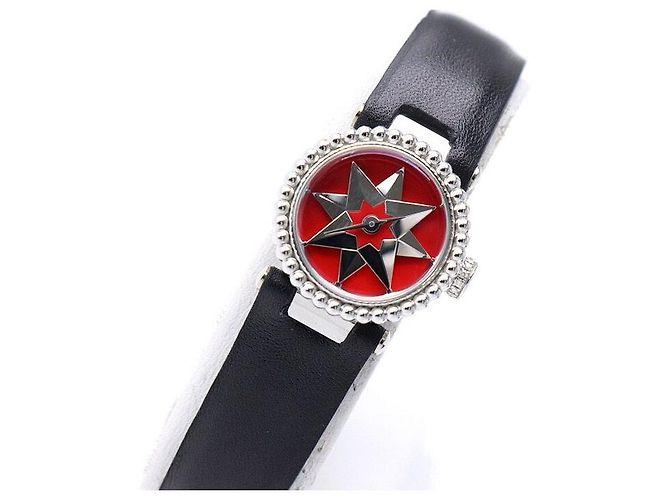 Dior Relógio Rose des Vents para mulher com pulseira de couro e quartzo - vista 2