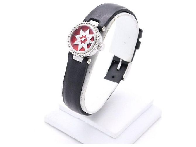 Dior Relógio Rose des Vents para mulher com pulseira de couro e quartzo - vista 4