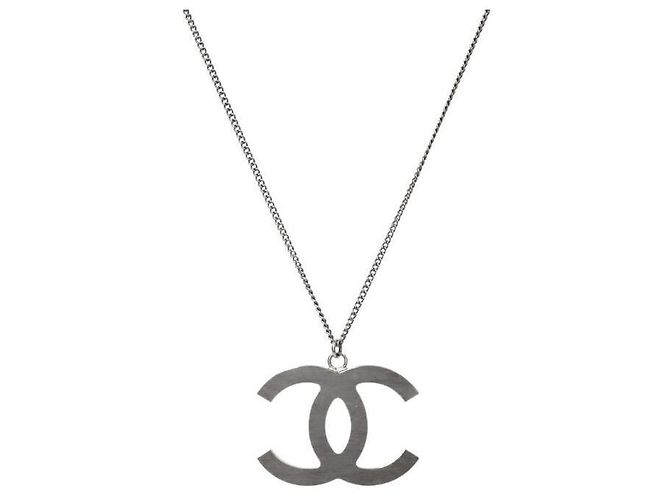 Chanel Collar Cubic CC Plata - vista 2