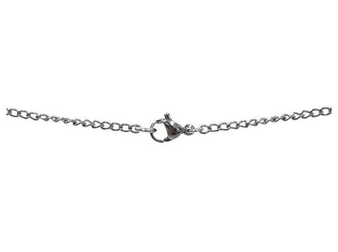 Chanel Collana in argento con scritte CC - vista 3