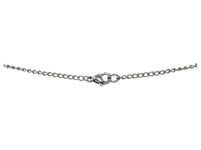 Chanel Collana in argento con scritte CC - vista 4