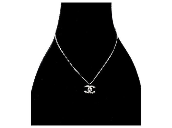 Chanel Collana in argento con scritte CC - vista 5