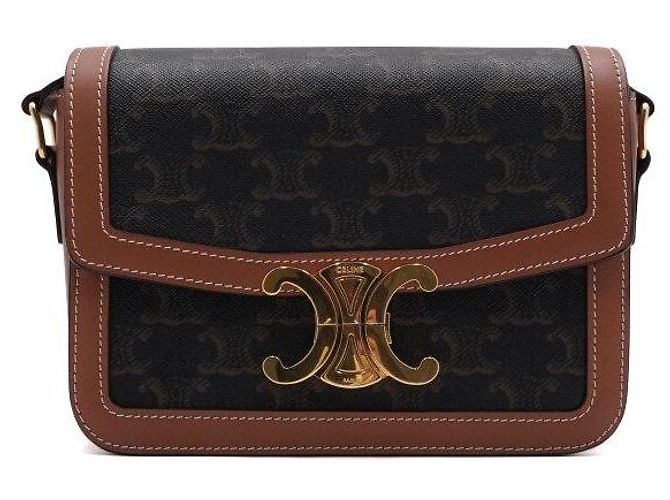 Triomphe Céline Bolsa de Ombro e Bolsa Transversal Marrom - vista 2