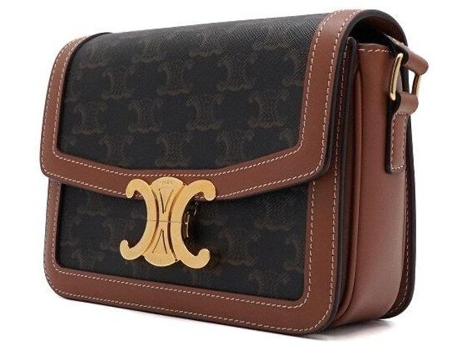 Triomphe Céline Bolsa de Ombro e Bolsa Transversal Marrom - vista 3