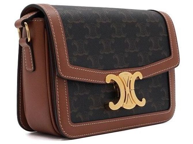 Triomphe Céline Bolsa de Ombro e Bolsa Transversal Marrom - vista 4