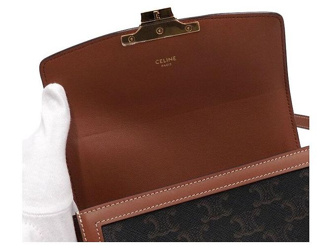 Triomphe Céline Bolsa de Ombro e Bolsa Transversal Marrom - vista 6