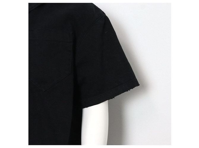 Prada Vintage Black Denim Kurzarmjacke Season - Ansicht 3