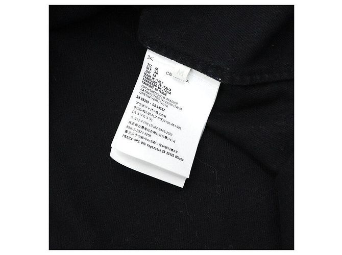 Prada Vintage Black Denim Kurzarmjacke Season - Ansicht 7
