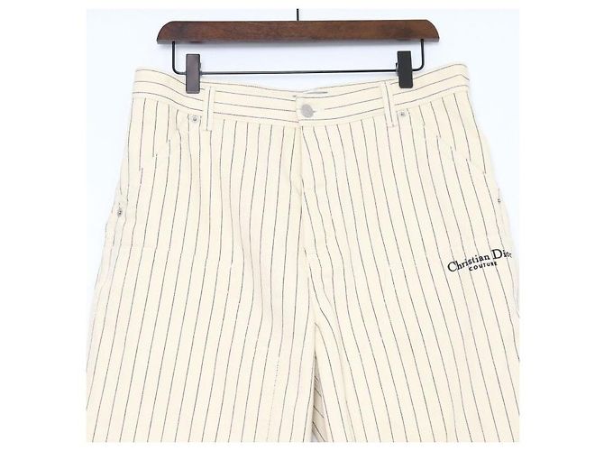 Dior Pantaloncini in cotone a righe da uomo - vista 2