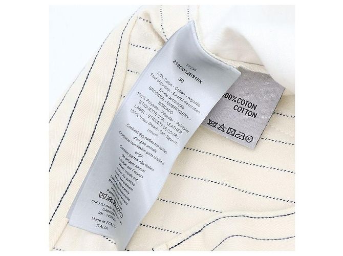 Dior Pantaloncini in cotone a righe da uomo - vista 8