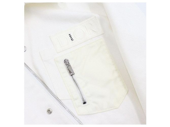 Dior Sobrecamisa in denim di cotone oversize con zip per uomo - vista 7