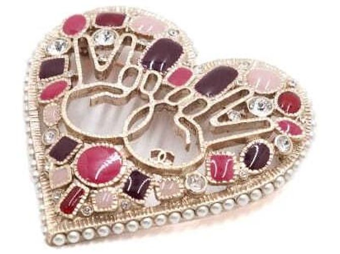 Chanel Spilla in oro firmata Heart Piece Season Multicolore - vista 2