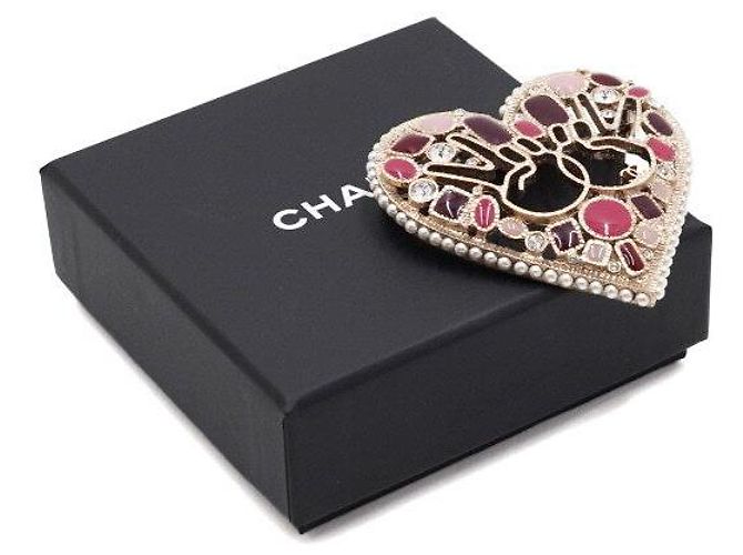 Chanel Spilla in oro firmata Heart Piece Season Multicolore - vista 6