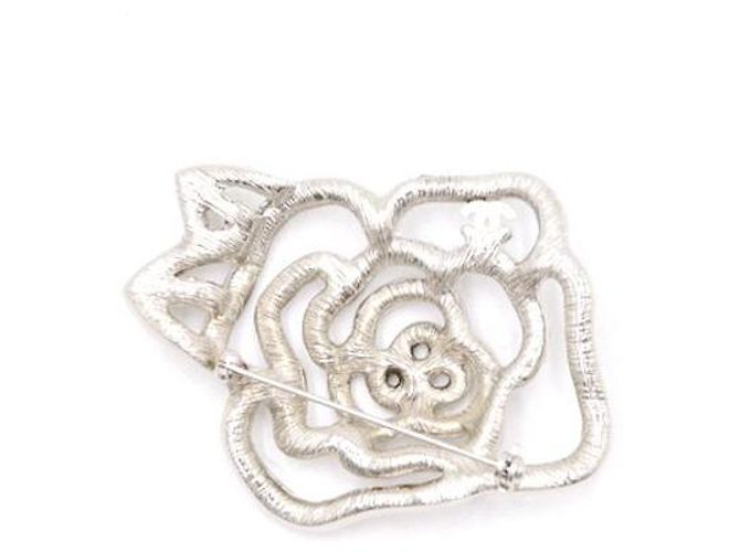 Chanel Broche Camélia en Cristal - vue 3