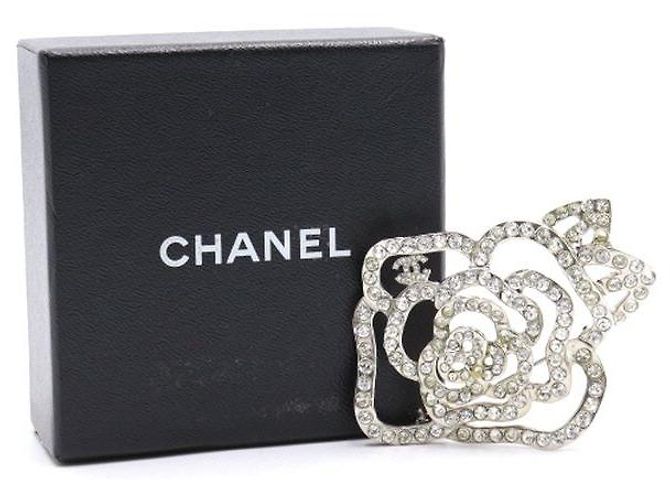 Chanel Broche Camélia en Cristal - vue 4