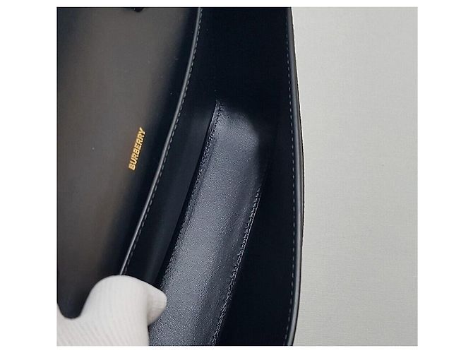 Burberry Borsa a tracolla New Hampshire Check Crossbody Bag Nero - vista 8