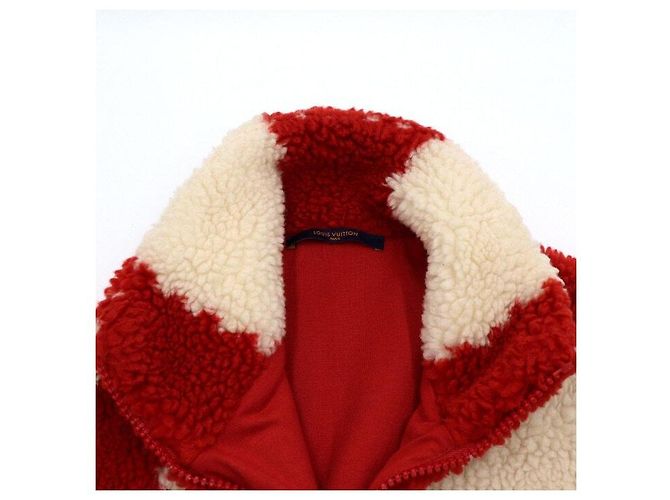 Louis Vuitton Giacca Bomber in pile Nigo Damier da uomo Rosso - vista 5