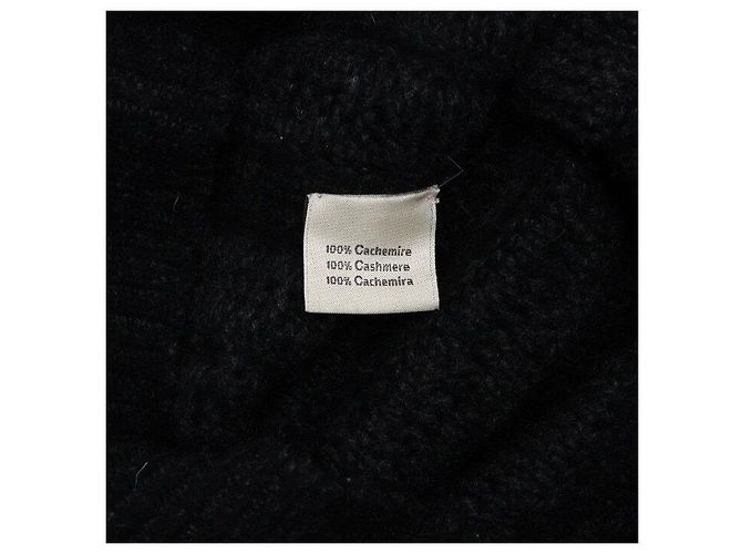 Hermès Schwarzes Kaschmir-Strick-T-Shirt für Herren - Ansicht 6