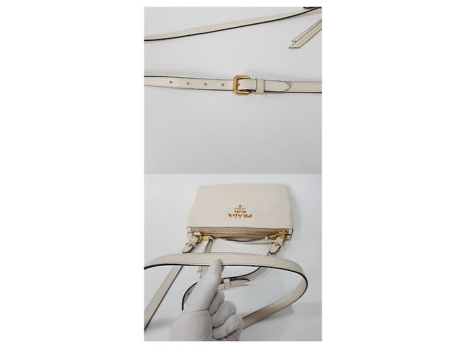 Prada Borsa a tracolla Viterbo Phoenix Double Zipper Argento - vista 5