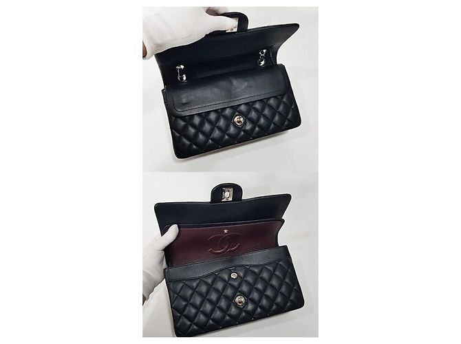 Chanel Serie in pelle di agnello classica media Nero - vista 8
