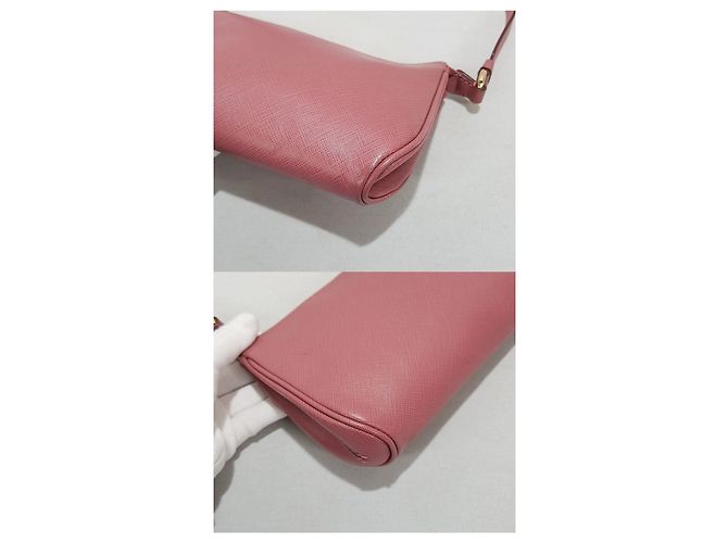 Salvatore Ferragamo Mini borsa a tracolla Rosa - vista 8