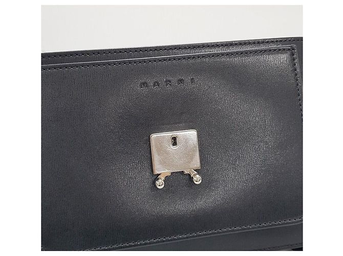Marni Trunk Bag Saffiano Medium Blau - Ansicht 3