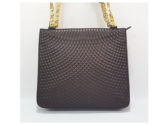 Bally Vintage gesteppte Schultertasche für Damen Braun - Ansicht 2