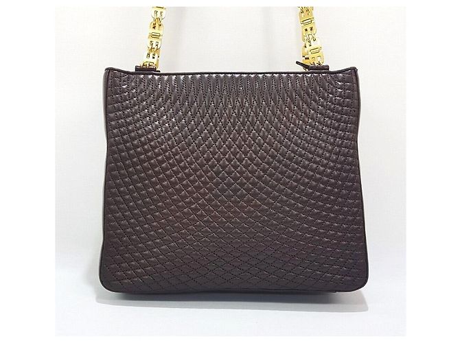 Bally Vintage gesteppte Schultertasche für Damen Braun - Ansicht 3