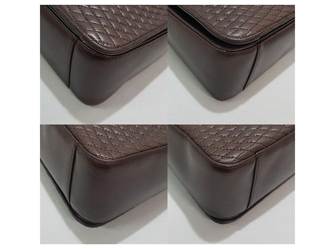Bally Vintage gesteppte Schultertasche für Damen Braun - Ansicht 7