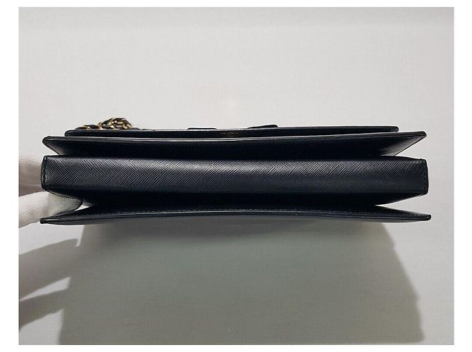 Salvatore Ferragamo Borsa a Spalla Ginny Chain Nero - vista 7