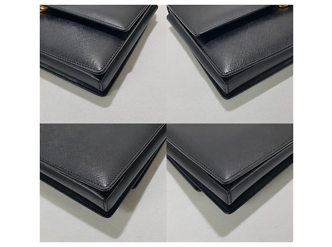 Salvatore Ferragamo Borsa a Spalla Ginny Chain Nero - vista 8