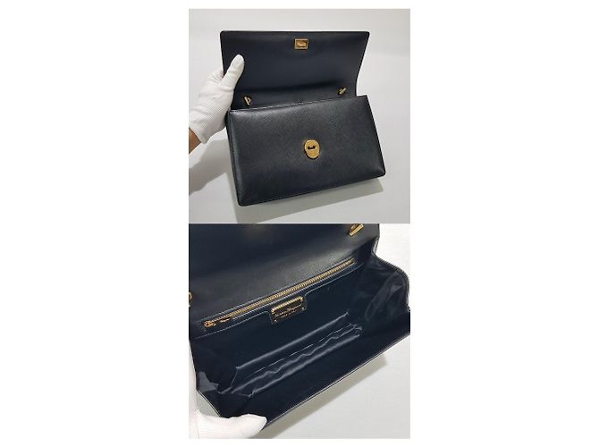 Salvatore Ferragamo Borsa a Spalla Ginny Chain Nero - vista 9