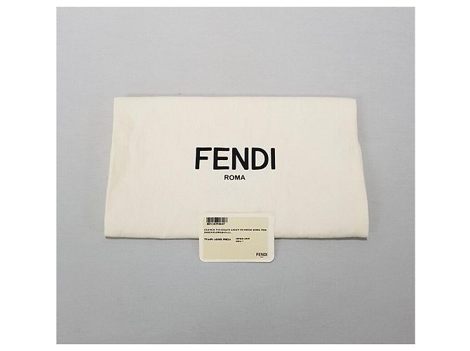 Fendi Clutch con tracolla con logo Nero - vista 10