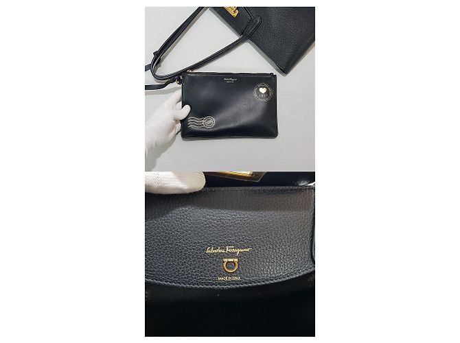 Salvatore Ferragamo Borsa shopper da viaggio Gancini Multicolore - vista 10