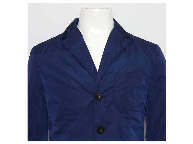 Gucci Blazer da uomo in nylon jacquard blu - vista 2