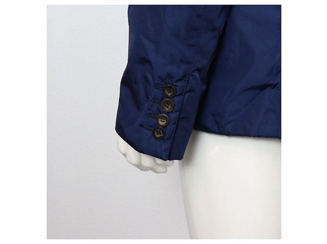 Gucci Blazer da uomo in nylon jacquard blu - vista 3