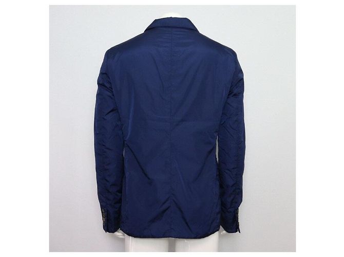 Gucci Blazer da uomo in nylon jacquard blu - vista 4