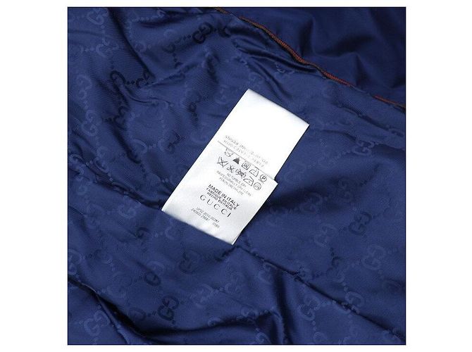 Gucci Blazer da uomo in nylon jacquard blu - vista 8