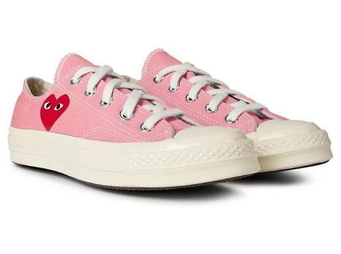 Comme Des Garcons Sneakers Chuck Peeping Heart Low Rosa - vista 3