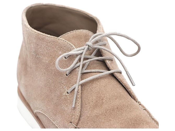 Hermès Suede Line Herren Derby Mid Ankle Boots aus Wildleder Braun - Ansicht 7