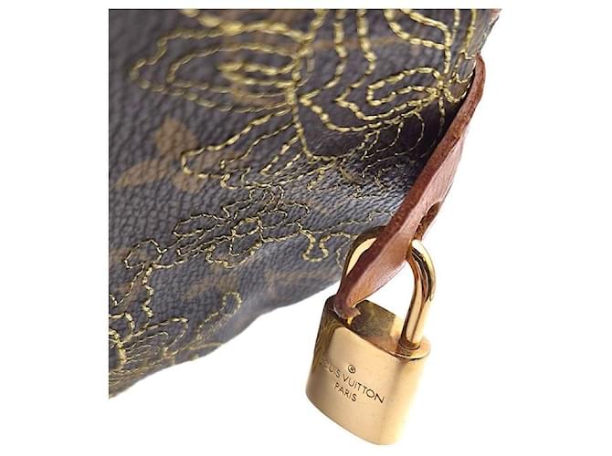 Louis Vuitton Speedy Monogram Dentelle Marrone - vista 8