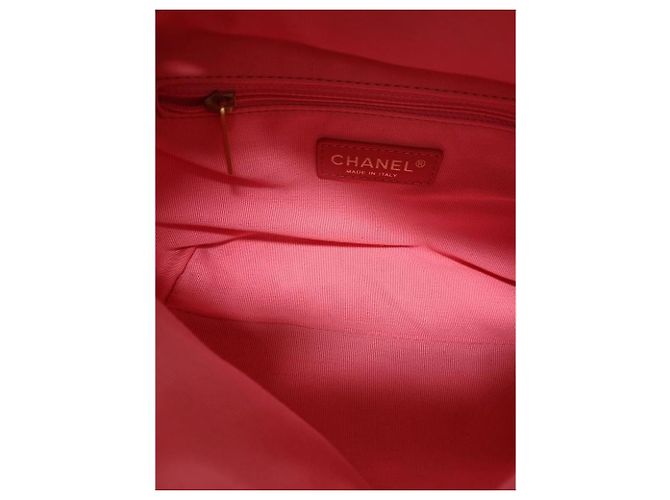 Chanel Mini borsa a tracolla bowling in pelle di vitello rosa - vista 5
