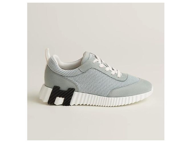 Hermès Bouncing Sneakers Scarpe sportive da donna Mesh Grigio Nuage Multicolore - vista 3