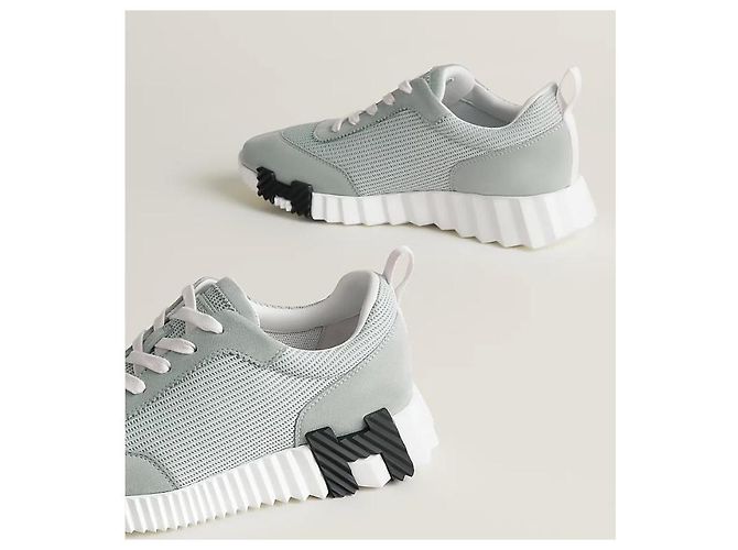 Hermès Bouncing Sneakers Scarpe sportive da donna Mesh Grigio Nuage Multicolore - vista 5