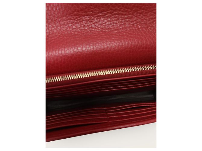 Gucci Roter Leder Interlocking WOC Chain Mini Crossbody Bag - Ansicht 5
